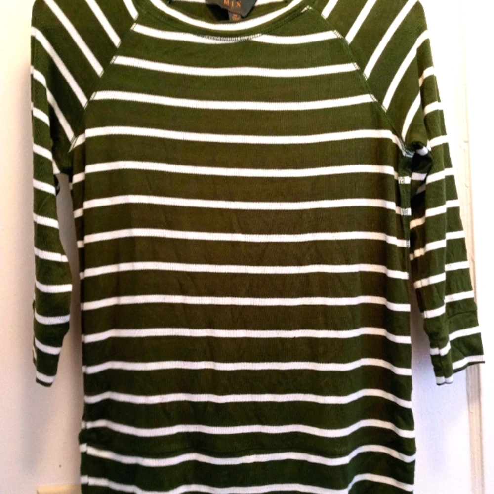 Mix By 41 Hawthorn Women's Green/white Striped Lig